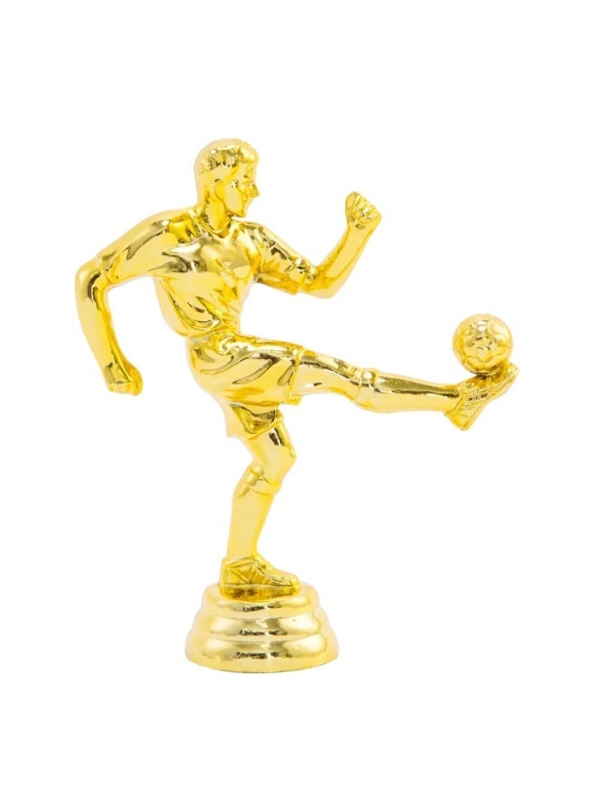 A classic gold football championship trophy with a sturdy base - perfect for school awards, sports competitions, and party favors. - Image 2